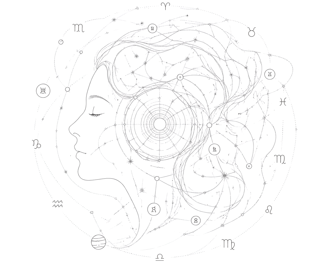 Navigate your day — cosmic mind, stars, and daily clarity